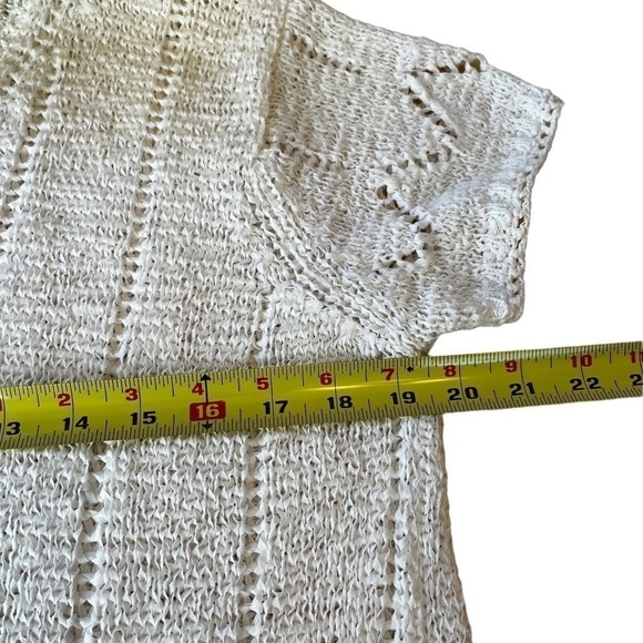 SIGRID Olsen Knitted Short Sleeve Sweater EUC - Picture 5 of 7